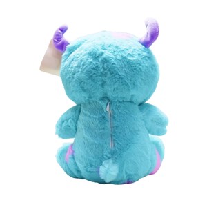 عروسک پولیشی اورجینال خرس کلاه دار آبی فیروزه ای 26 سانتی_عروسک