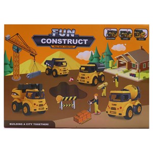 ماشین های اسباب بازی ساختمان سازی مجموعه 8 عددی مدل CONSTRUCT 168_ماشین اسباب بازی