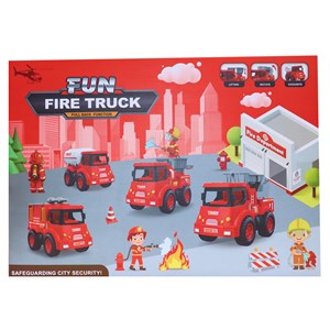 ماشین های اسباب بازی آتش نشانی مجموعه 8 عددی مدل FIRE TRUCK 168_ماشین اسباب بازی