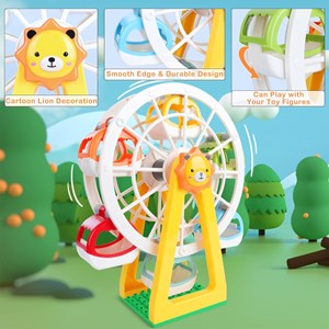 لگو دوپلو دو حالته شهربازی و چرخ و فلک 182 قطعه مدل LXA919_لگو