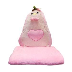 عروسک پولیشی اورجینال آووکادو صورتی پتو دار_عروسک