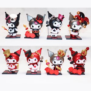 اکشن فیگور کرومی 7 سانتی مجموعه 8 عددی مدل YH1014 Kuromi_اکشن فیگور