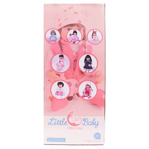 عروسک سیلیکونی دختر بچه 50 سانتی سخنگو با لباس زمستانی_عروسک