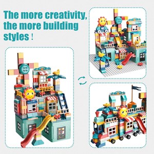 لگو دوپلو شهربازی همراه با قطار 307 قطعه مدل LXA921_لگو