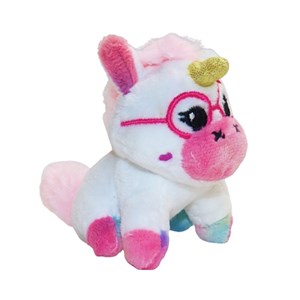 عروسک پولیشی اورجینال اسب تک‌ شاخ با 4 بچه_عروسک