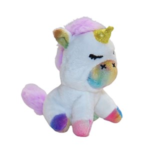 عروسک پولیشی اورجینال اسب تک‌ شاخ با 4 بچه_عروسک