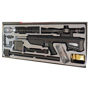 تفنگ اسباب‌ بازی شارژی تیر ژله‌ ای اسنایپر با گلنگدن متحرک و دوربین مدل HD712E_تفنگ اسباب بازی