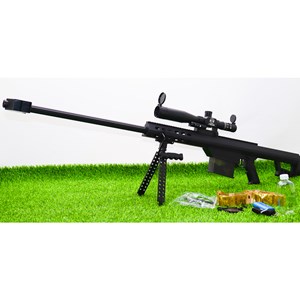 تفنگ اسباب‌ بازی شارژی تیر ژله‌ ای اسنایپر با گلنگدن متحرک و دوربین مدل HD712E_تفنگ اسباب بازی