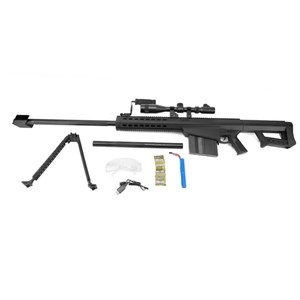 تفنگ اسباب‌ بازی شارژی تیر ژله‌ ای اسنایپر با گلنگدن متحرک و دوربین مدل HD712E_تفنگ اسباب بازی