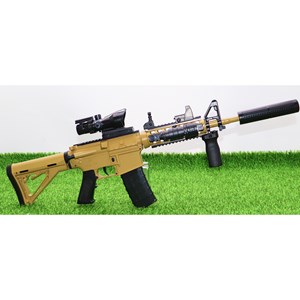 تفنگ اسباب‌ بازی شارژی تیر ژله‌ ای دو حالته با دوربین مدل 1801_تفنگ اسباب بازی