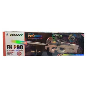 تفنگ اسباب‌ بازی شارژی تیر ژله‌ ای با نور LED و صدای شلیک مدل FNP90 SY509C_تفنگ اسباب بازی