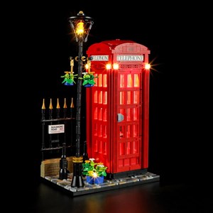 لگو کریتور تلفن قرمز لندن چراغدار 1460 قطعه مدل Red London Telephone Box 14607_لگو