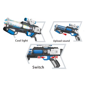 تفنگ اسباب بازی موزیکال چراغدار طرح فضایی مدل Starry Illusion Star Electric Gun 817_تفنگ اسباب بازی