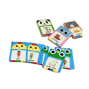 فلش کارت صوتی آموزشی با 112 کارت دو طرفه انگلیسی طرح گوزن مدل Smart Cartoon Card Reader 8804_بازی فکری