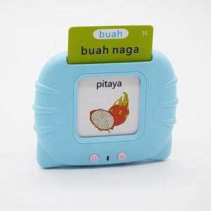 فلش کارت صوتی آموزشی با 112 کارت دو طرفه انگلیسی Happy World_بازی فکری