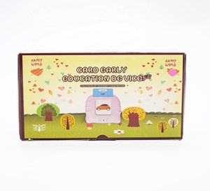 فلش کارت صوتی آموزشی با 112 کارت دو طرفه انگلیسی Happy World_بازی فکری