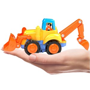 بسته دو عددی ماشین اسباب بازی تراکتور و بیل مکانیکی هولی تویز مدل Hola Toys 326_ماشین اسباب بازی