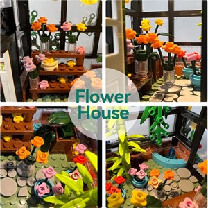 لگو کریتور گل فروشی آفتاب 551 قطعه مدل SUN FLOWER SHOP LX.A3801_لگو
