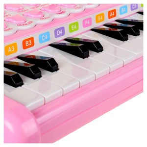 اسباب بازی پیانو آموزشی 24 کلید مدل 1505 صورتی_اسباب بازی موسیقی