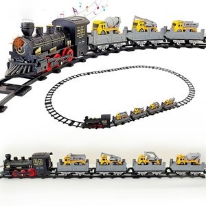 قطار اسباب بازی دودزا با ماشینهای راهسازی مدل 5518