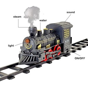 قطار اسباب بازی دودزا با ماشینهای راهسازی مدل 5518