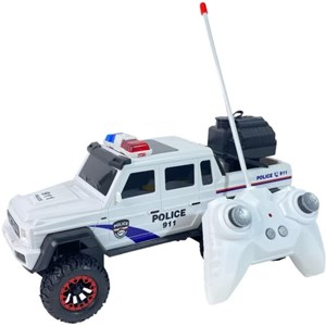 ماشین کنترلی پلیس 6 چرخ سفید مدل 500