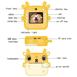 دوربین عکاسی کودک با چاپ فوری طرح گوزن