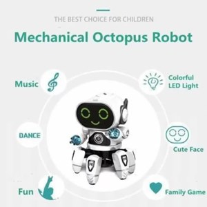 ربات خرچنگی موزیکال و رقصنده رنگ سفید مدل 142