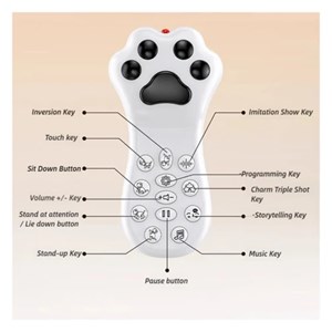 ربات کنترلی گربه رنگ طوسی مدل K48