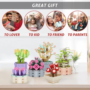 لگو کریتور پک 6 تایی گل های ساکولنت 517 قطعه مدل 525 Lego Plant_لگو