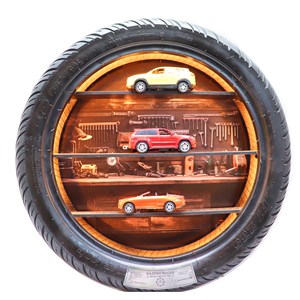 باکس دکوری طرح لاستیک (بدون ماشین) مدل 007