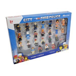 اکشن فیگور لگو مینی پلیس شهر مجموعه 24 عددی مدل City fire police minifigure 24 pcs _اکشن فیگور
