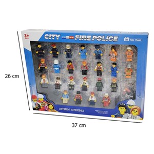 اکشن فیگور لگو مینی پلیس شهر مجموعه 24 عددی مدل City fire police minifigure 24 pcs _اکشن فیگور