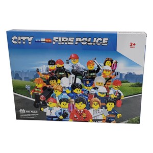 اکشن فیگور لگو مینی پلیس شهر مجموعه 24 عددی مدل City fire police minifigure 24 pcs _اکشن فیگور