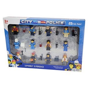 اکشن فیگور لگو مینی پلیس شهر مجموعه 12 عددی مدل City police minifigure 12 pcs_اکشن فیگور
