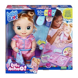 عروسک رباتیک بیبی الایو مدل لولو آچو Hasbro - Baby Alive - Lulu Achoo_ربات اسباب بازی