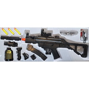 تفنگ اسباب بازی شارژی بزرگ تیر ژله ای و تیر فومی مدل MP5K Black Gel Blaster_تفنگ اسباب بازی