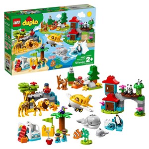 لگو دوپلو دنیای حیوانات 121 قطعه مدل Lego_ Duplo _World Animals _10907 Building Kit_لگو