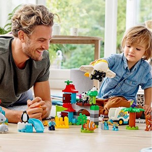 لگو دوپلو دنیای حیوانات 121 قطعه مدل Lego_ Duplo _World Animals _10907 Building Kit_لگو