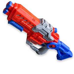 تفنگ اسباب بازی آب پاش شارژی آبی قرمز _تفنگ اسباب بازی