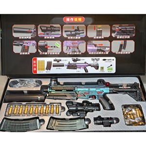 تفنگ اسباب بازی شارژی پوکه پران تیر ژله ای مدل M416_ تفنگ اسباب بازی