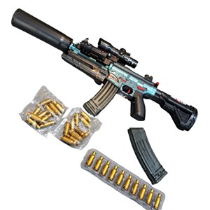 تفنگ اسباب بازی شارژی پوکه پران تیر ژله ای مدل M416_ تفنگ اسباب بازی