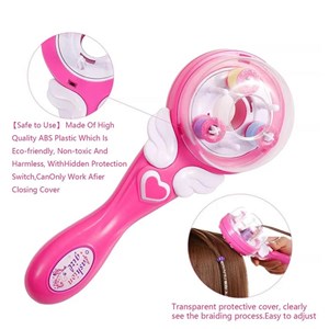 ست اسباب بازی لوازم آرایشی دستگاه بافت مو همراه با نخ رنگی و مهره_اسباب بازی اکسسوری