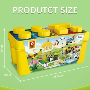 لگو کلاسیک خلاقیت 854 قطعه مدل Sembo 101402 Large Creative Brick Box_لگو