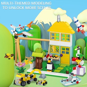 لگو کلاسیک خلاقیت 854 قطعه مدل Sembo 101402 Large Creative Brick Box_لگو