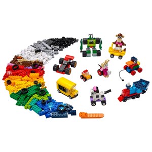 لگو کلاسیک چرخ های مختلف 653 قطعه مدل Lego Classic_Bricks and Wheels_11014 Building Kit_لگو
