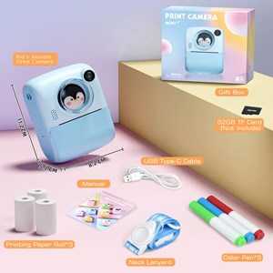 دوربین عکاسی و فیلمبرداری دیجیتال کودک با چاپ فوری حرارتی مدل PRINT CAMERA_دیجیتال و هوشمند