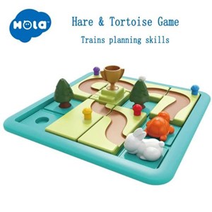 پازل خرگوش و لاک پشت هولی تویز مدل Hola Toys E7987_لگو