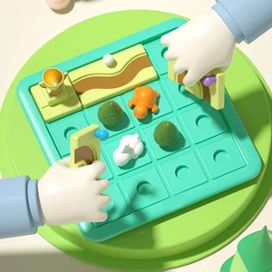 پازل خرگوش و لاک پشت هولی تویز مدل Hola Toys E7987_لگو