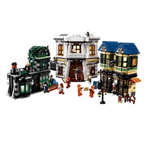 لگو هری پاتر کوچه دیاگون 2025 قطعه مدل Magic Castle Building Blocks Toy -16012_لگو